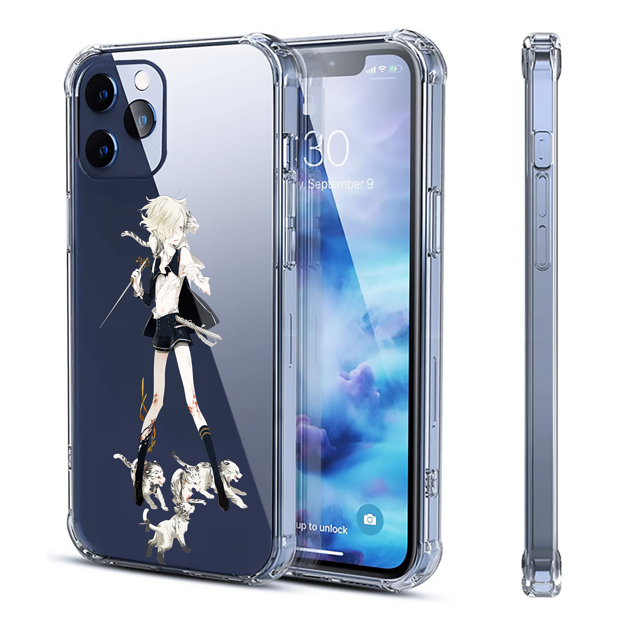 （画像用） 刀剣乱舞 Touken Ranbu 【iPhone 12シリーズ対応】透明スマホケース（クリアソフトケース）